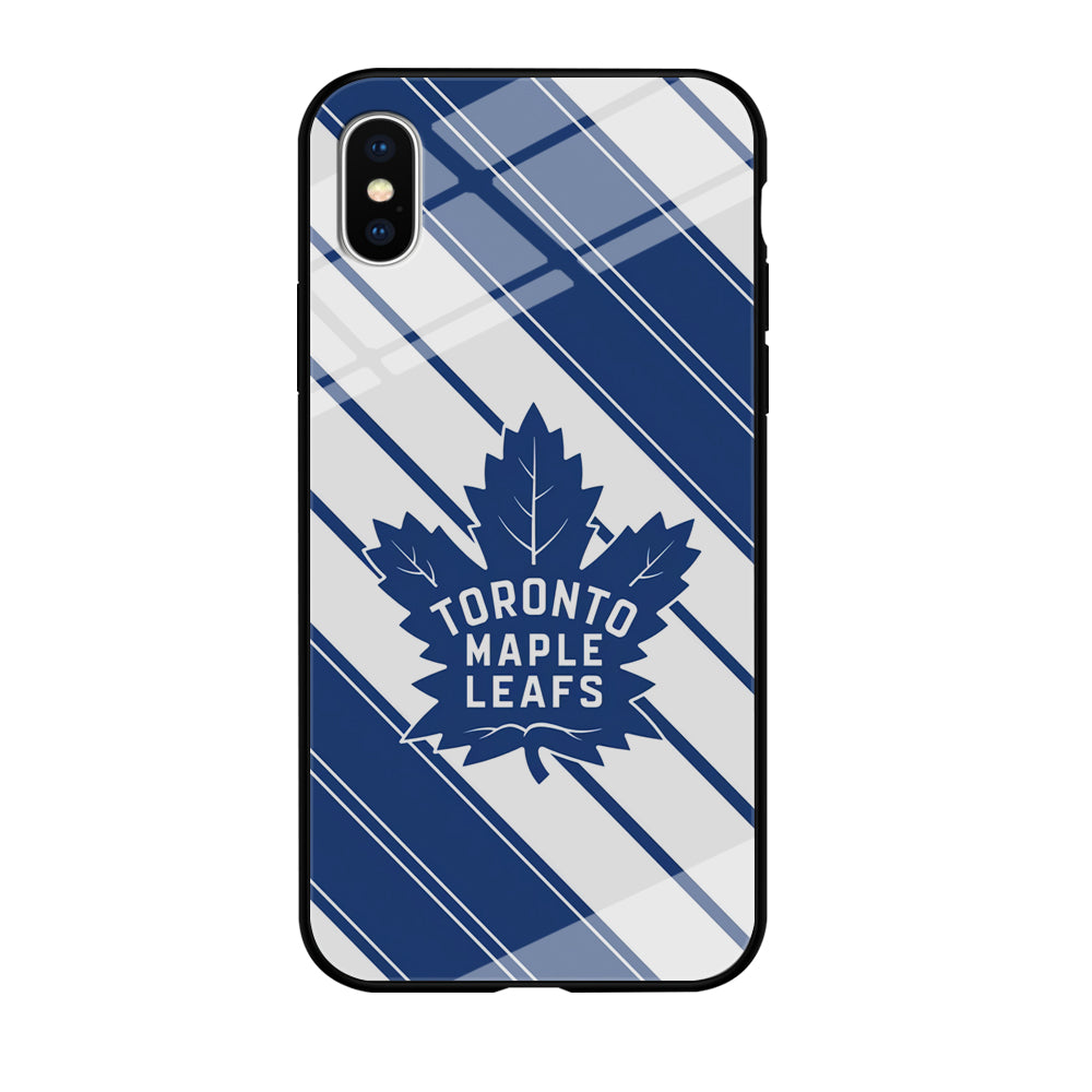 Hockey Toronto Maple Leafs NHL 002 iPhone Xs Case-Phone Case-Tempered Glass Case-Altracase