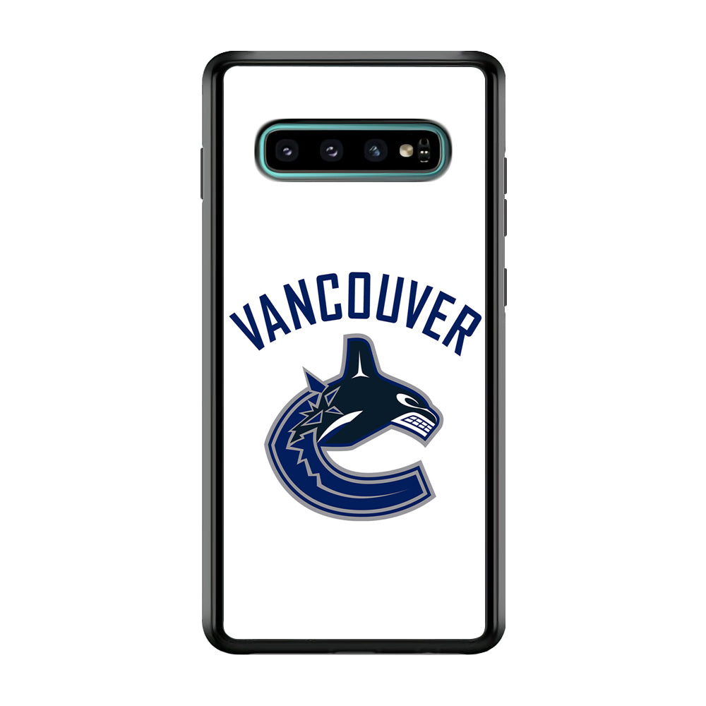 Hockey Vancouver Canucks NHL 001 Samsung Galaxy S10 Case-Phone Case-Rubber Black (2D Case)-Altracase