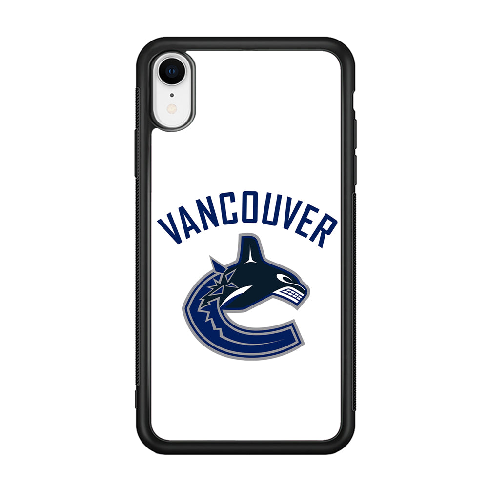 Hockey Vancouver Canucks NHL 001 iPhone XR Case-Phone Case-Rubber Black (2D Case)-Altracase
