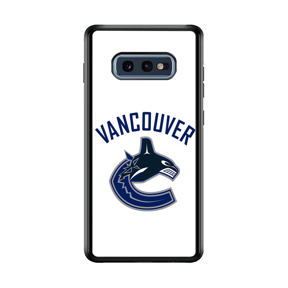 Hockey Vancouver Canucks NHL 001 Samsung Galaxy S10E Case-Phone Case-Rubber Black (2D Case)-Altracase