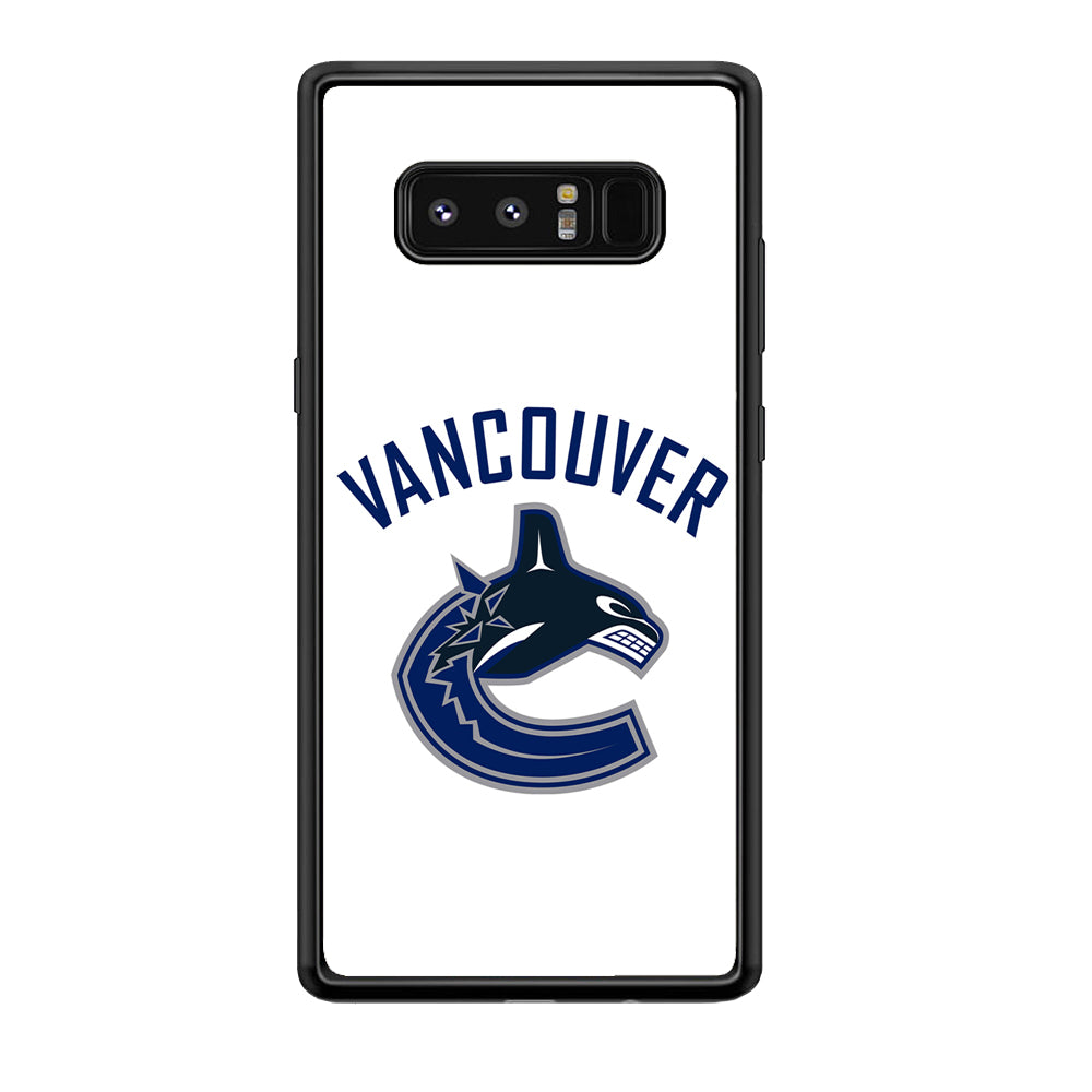 Hockey Vancouver Canucks NHL 001 Samsung Galaxy Note 8 Case-Phone Case-Rubber Black (2D Case)-Altracase