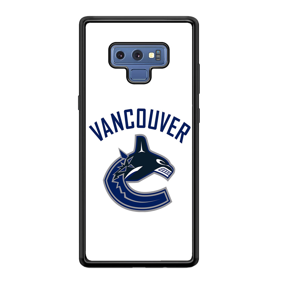 Hockey Vancouver Canucks NHL 001 Samsung Galaxy Note 9 Case-Phone Case-Rubber Black (2D Case)-Altracase