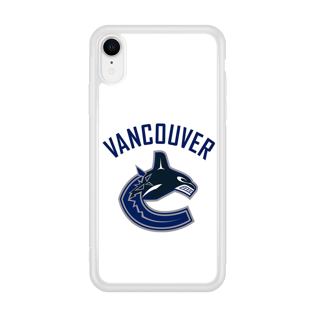 Hockey Vancouver Canucks NHL 001 iPhone XR Case-Phone Case-Rubber White (2D Case)-Altracase
