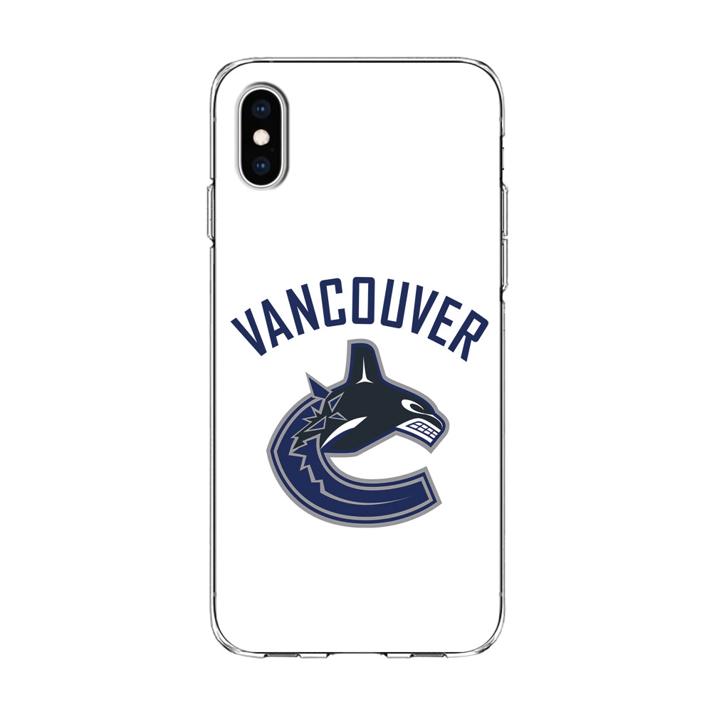 Hockey Vancouver Canucks NHL 001 iPhone Xs Case-Phone Case-Clear Soft Case-Altracase