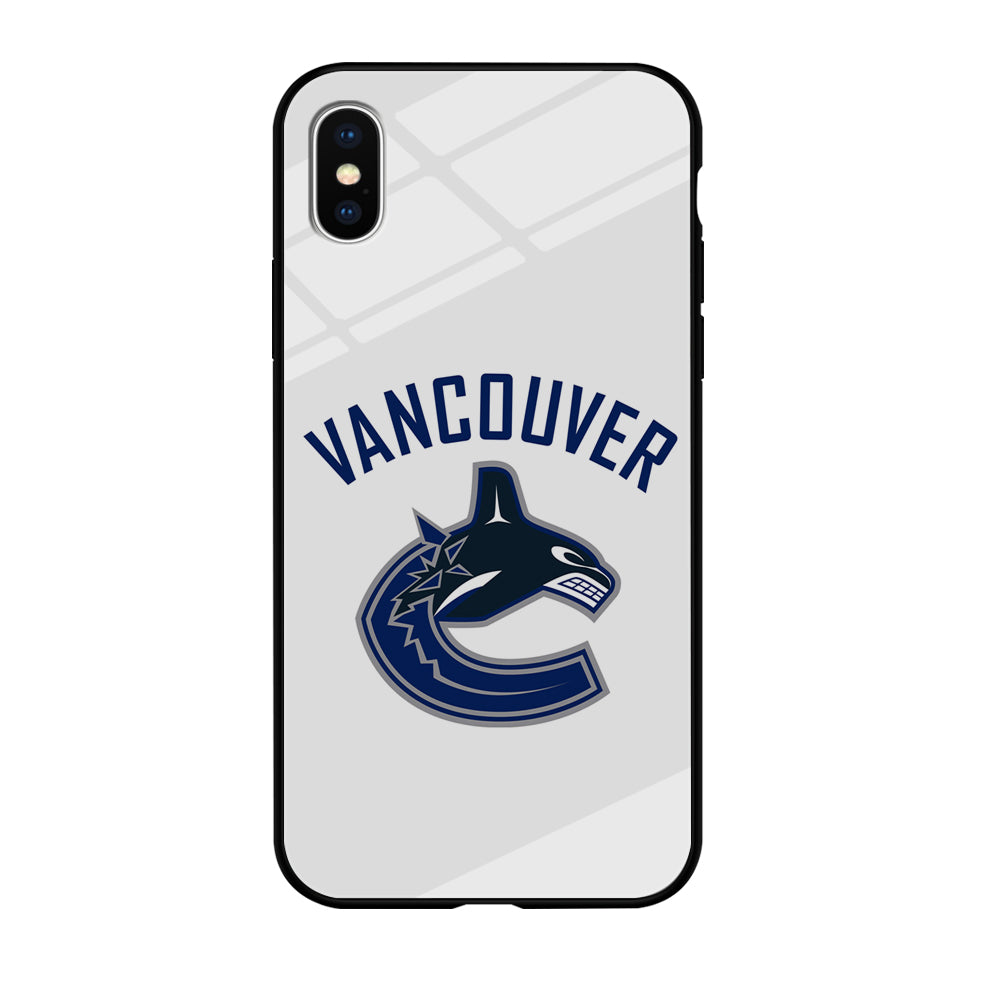 Hockey Vancouver Canucks NHL 001 iPhone Xs Case-Phone Case-Tempered Glass Case-Altracase