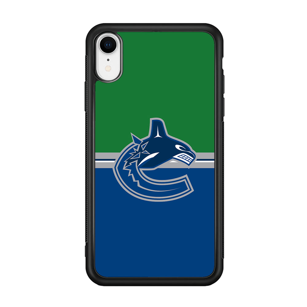 Hockey Vancouver Canucks NHL 002 iPhone XR Case-Phone Case-Rubber Black (2D Case)-Altracase