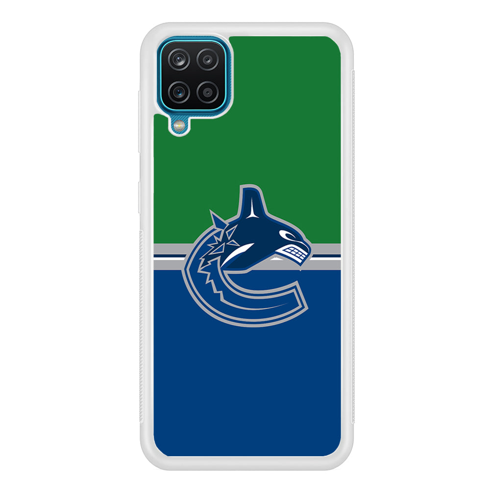 Hockey Vancouver Canucks NHL 002 Samsung Galaxy A12 Case-Phone Case-Rubber White (2D Case)-Altracase