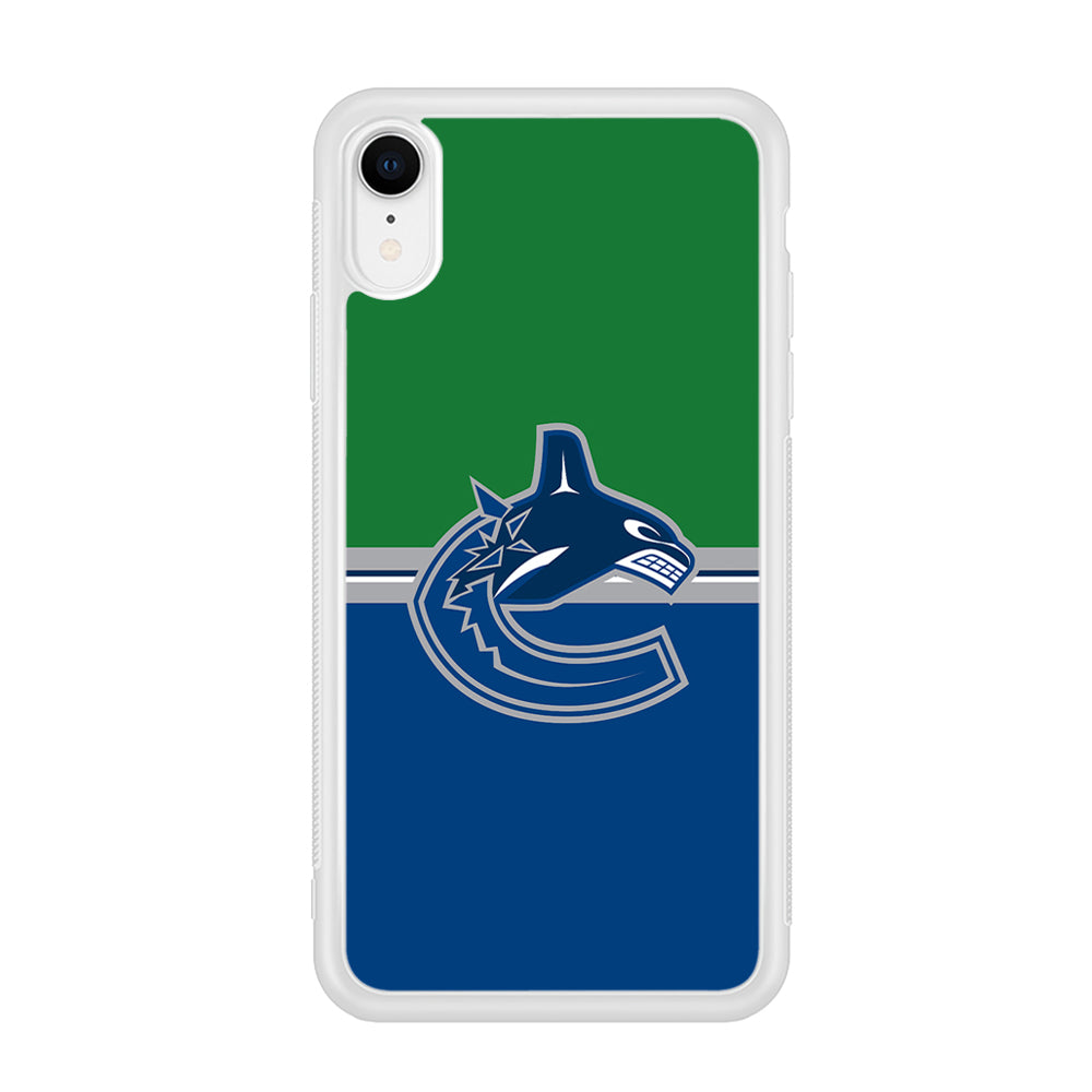 Hockey Vancouver Canucks NHL 002 iPhone XR Case-Phone Case-Rubber White (2D Case)-Altracase