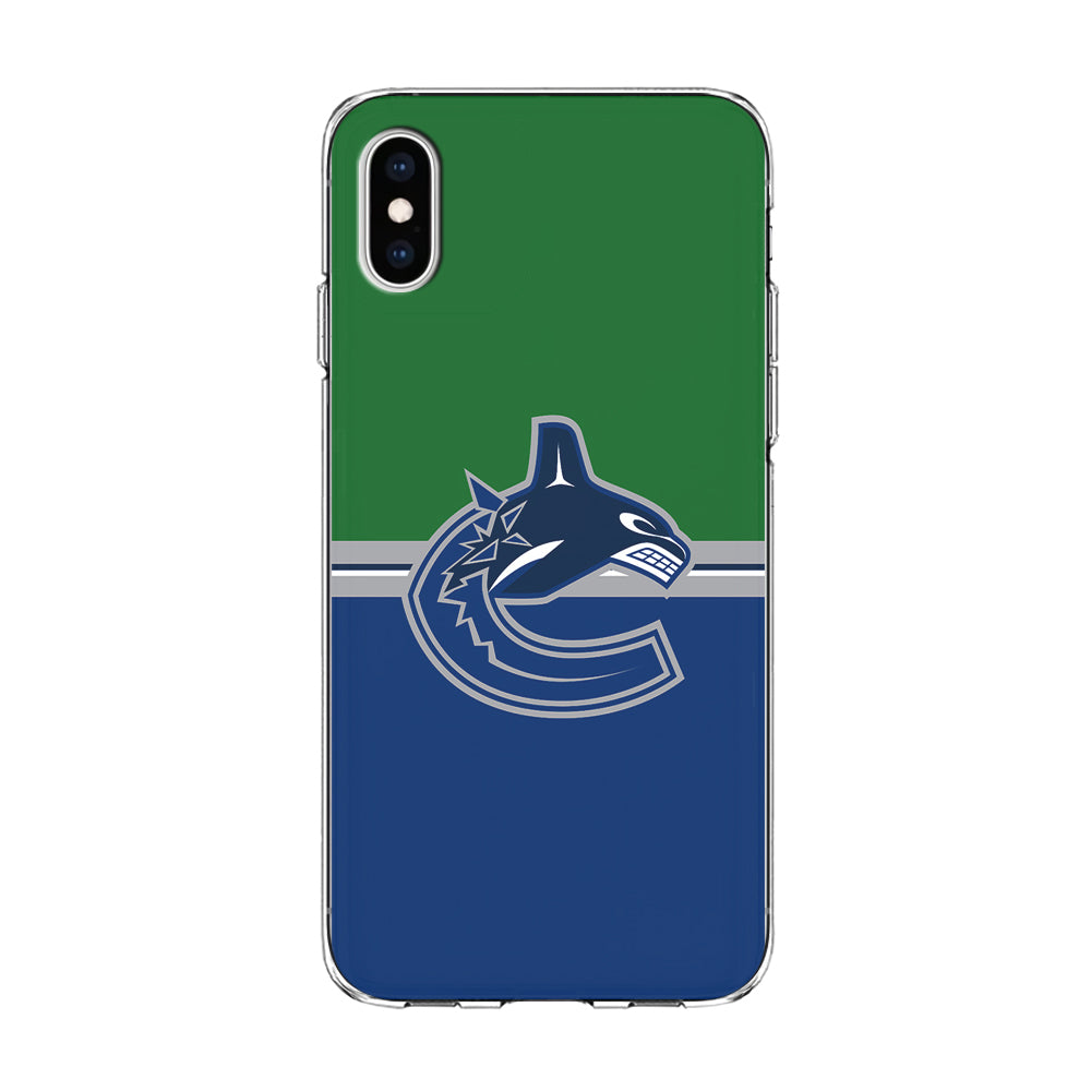 Hockey Vancouver Canucks NHL 002 iPhone Xs Case-Phone Case-Clear Soft Case-Altracase