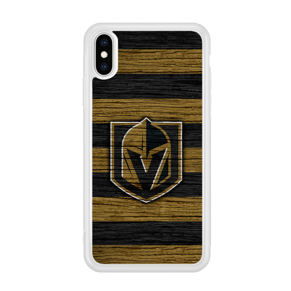 Hockey Vegas Golden Knights NHL 001 iPhone Xs Case-Phone Case-Rubber White (2D Case)-Altracase