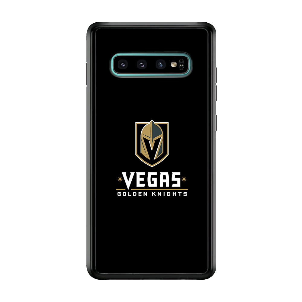 Hockey Vegas Golden Knights NHL 002 Samsung Galaxy S10 Case-Phone Case-Rubber Black (2D Case)-Altracase