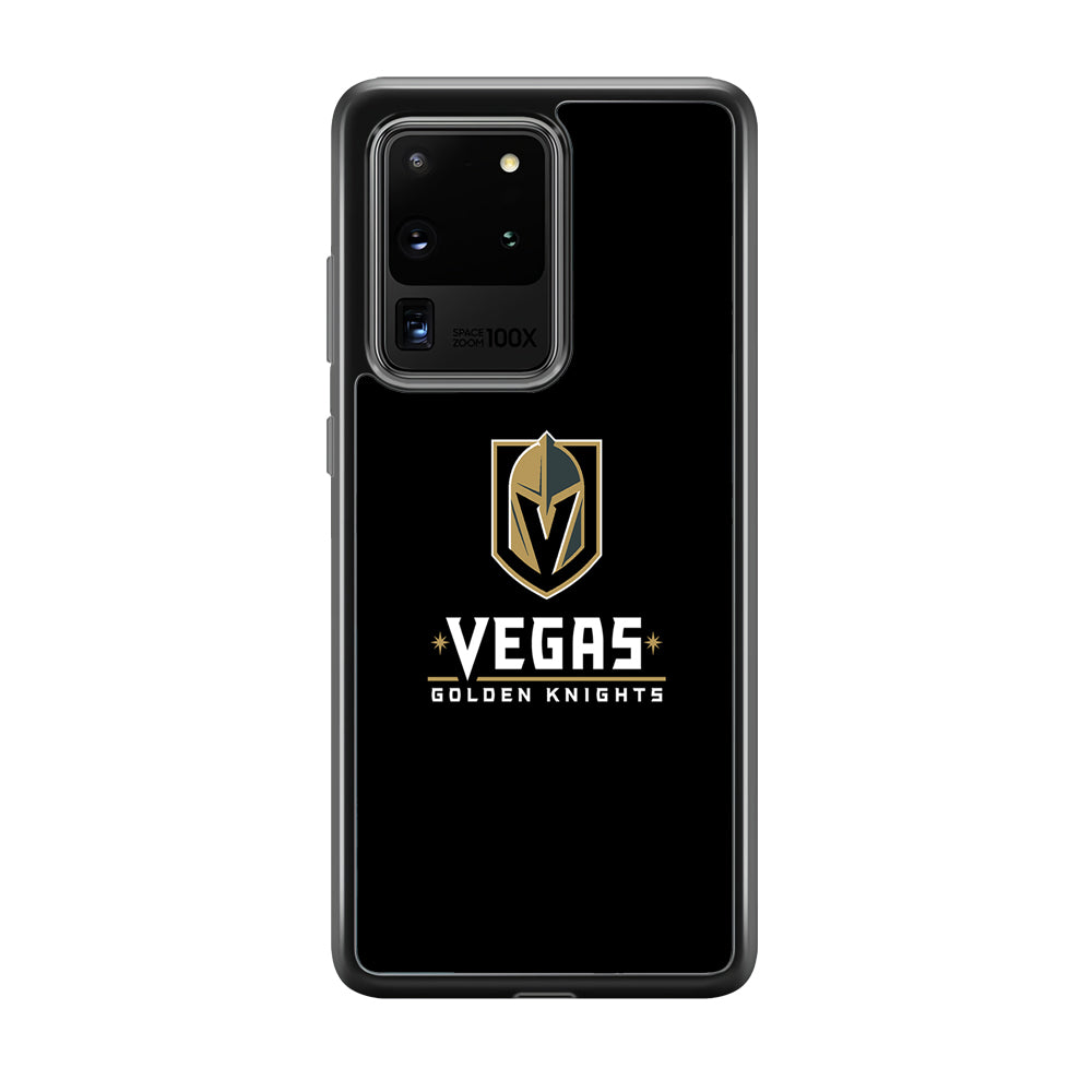 Hockey Vegas Golden Knights NHL 002 Samsung Galaxy S20 Ultra Case-Phone Case-Rubber Black (2D Case)-Altracase