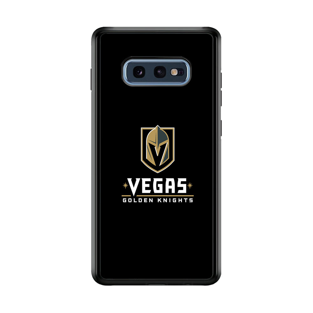 Hockey Vegas Golden Knights NHL 002 Samsung Galaxy S10E Case-Phone Case-Rubber Black (2D Case)-Altracase