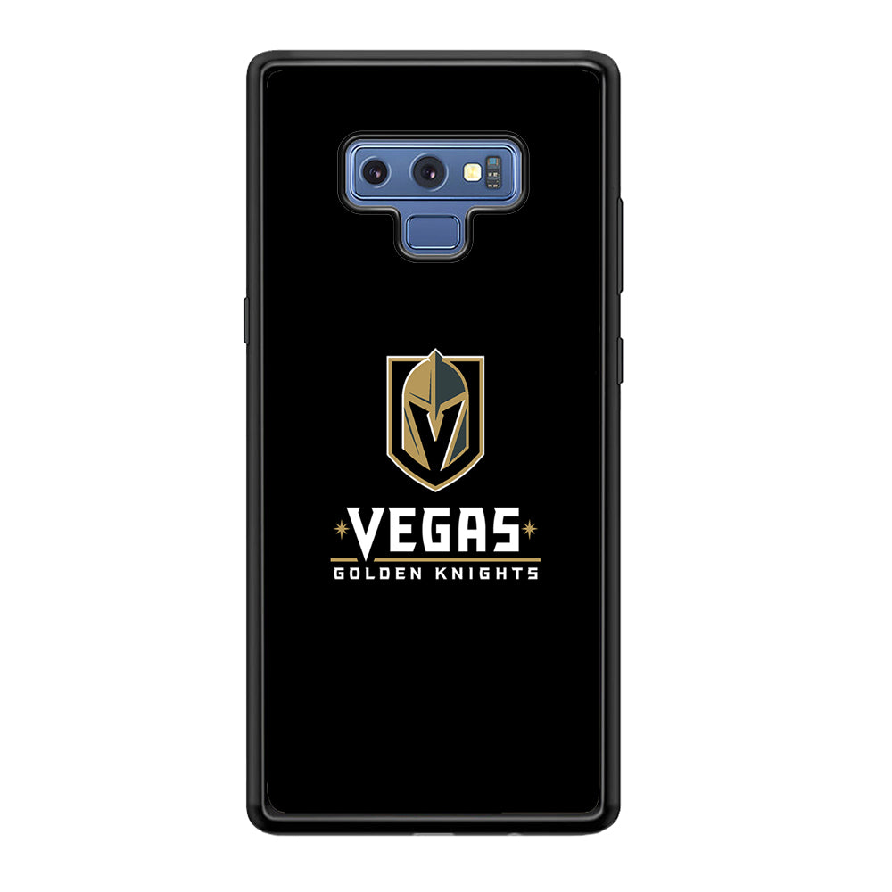 Hockey Vegas Golden Knights NHL 002 Samsung Galaxy Note 9 Case-Phone Case-Rubber Black (2D Case)-Altracase