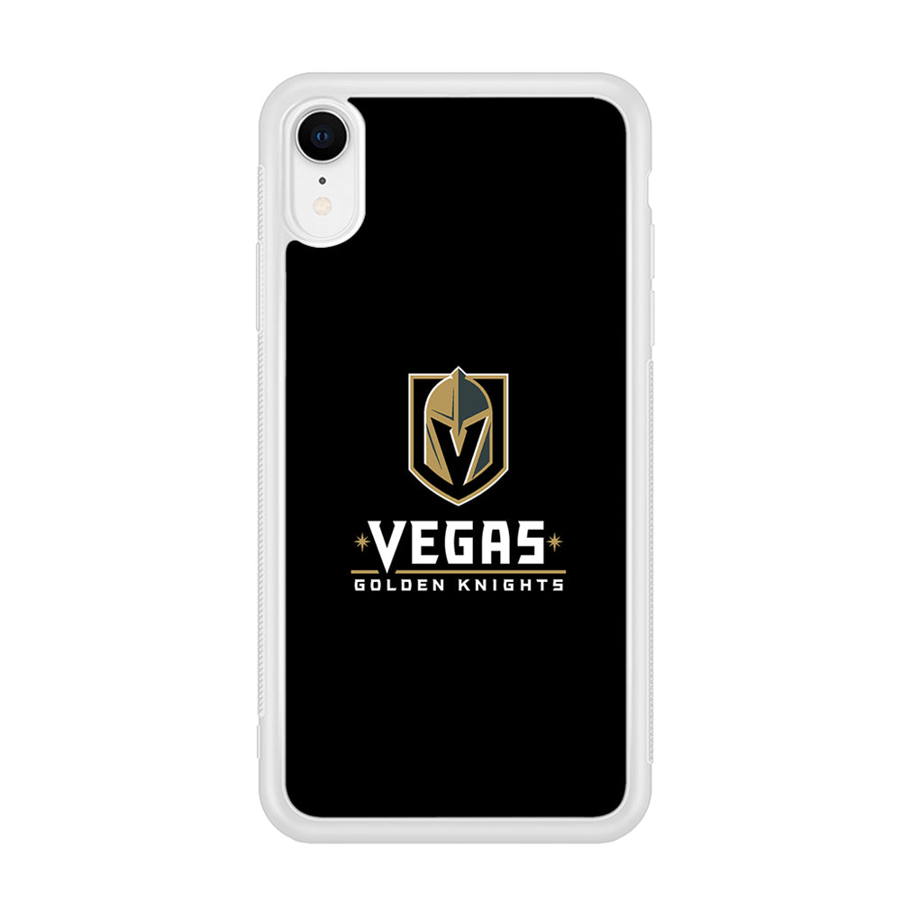Hockey Vegas Golden Knights NHL 002 iPhone XR Case-Phone Case-Rubber White (2D Case)-Altracase