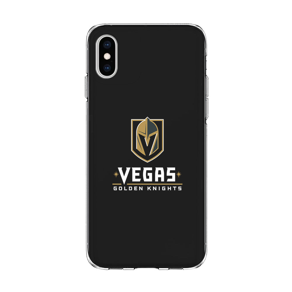 Hockey Vegas Golden Knights NHL 002 iPhone Xs Case-Phone Case-Clear Soft Case-Altracase