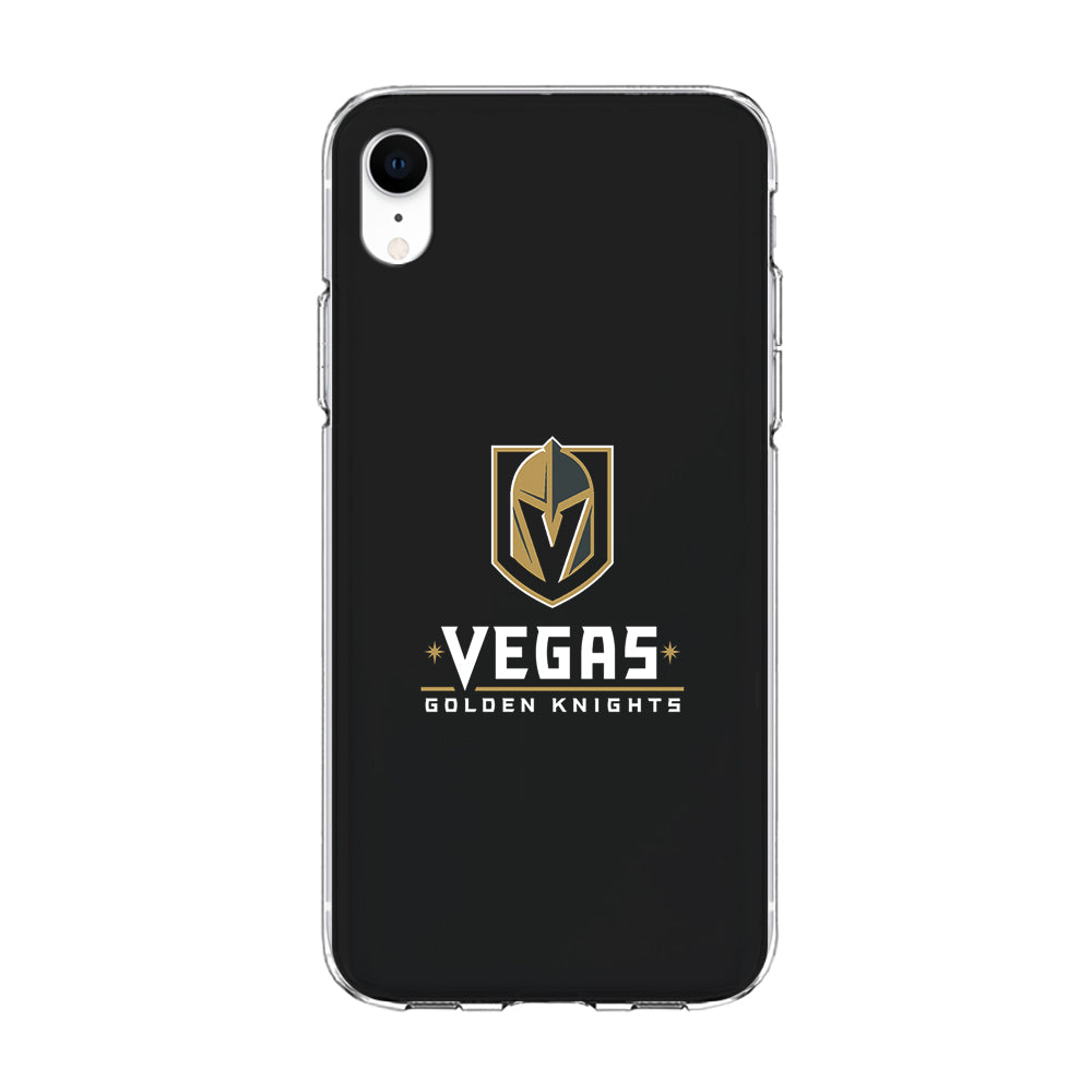 Hockey Vegas Golden Knights NHL 002 iPhone XR Case-Phone Case-Clear Soft Case-Altracase