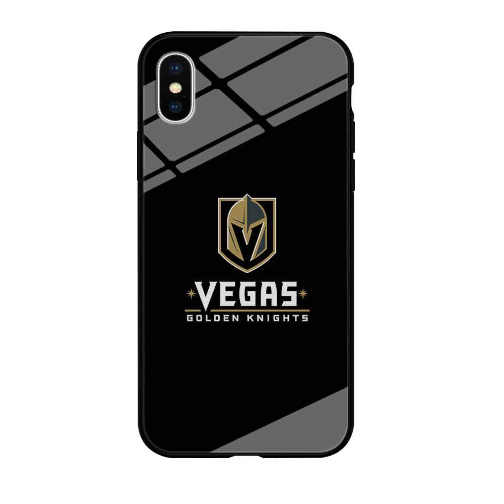 Hockey Vegas Golden Knights NHL 002 iPhone Xs Case-Phone Case-Tempered Glass Case-Altracase