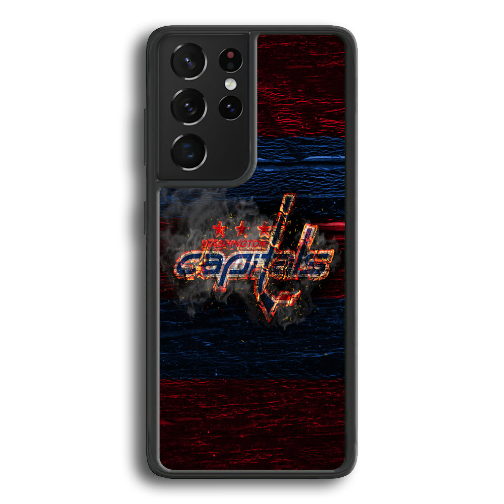 Hockey Washington Capitals NHL 001 Samsung Galaxy S23 Ultra Case-Phone Case-Rubber Black (2D Case)-Altracase