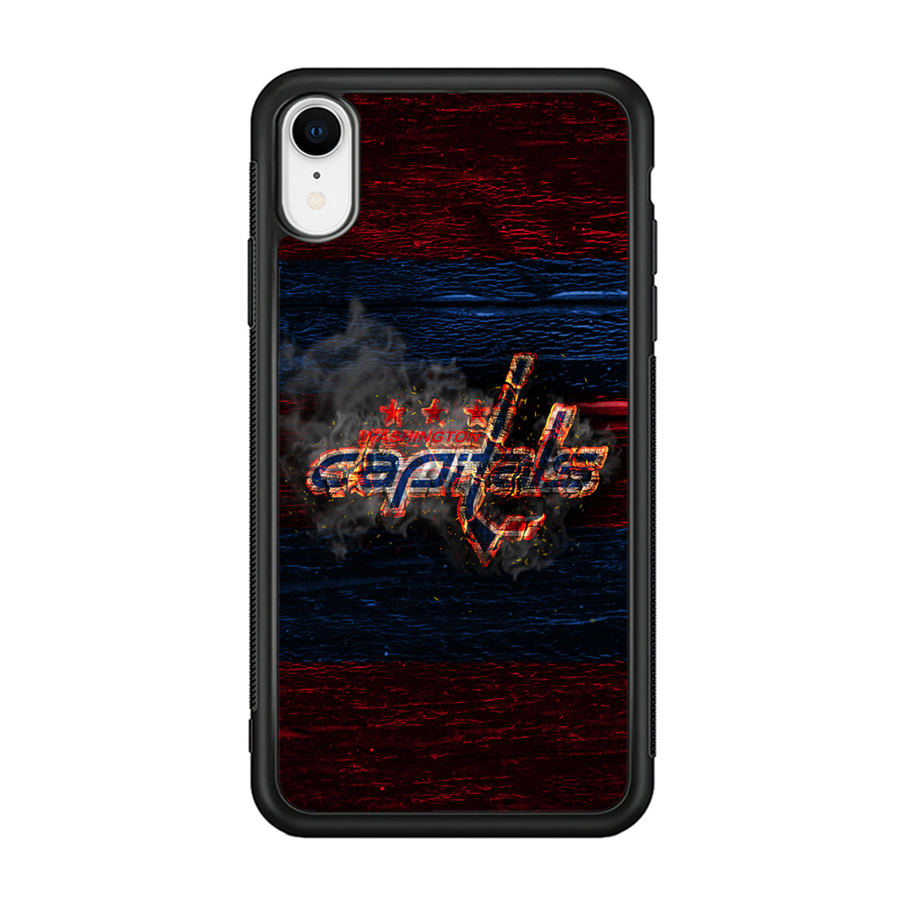 Hockey Washington Capitals NHL 001 iPhone XR Case-Phone Case-Rubber Black (2D Case)-Altracase