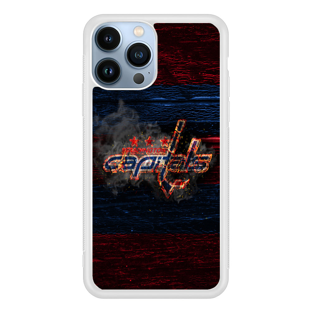 Hockey Washington Capitals NHL 001 iPhone 15 Pro Max Case-Phone Case-Rubber White (2D Case)-Altracase