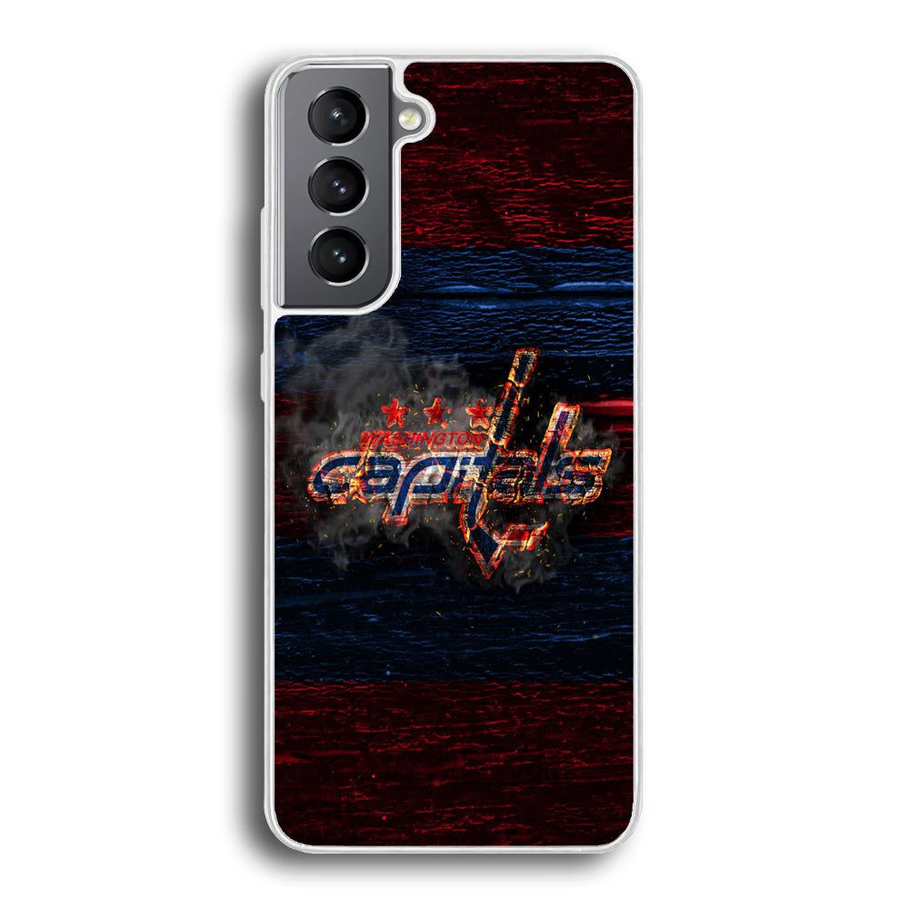 Hockey Washington Capitals NHL 001 Samsung Galaxy S21 Plus Case-Phone Case-Rubber White (2D Case)-Altracase