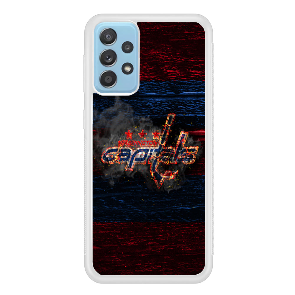 Hockey Washington Capitals NHL 001 Samsung Galaxy A52 Case-Phone Case-Rubber White (2D Case)-Altracase