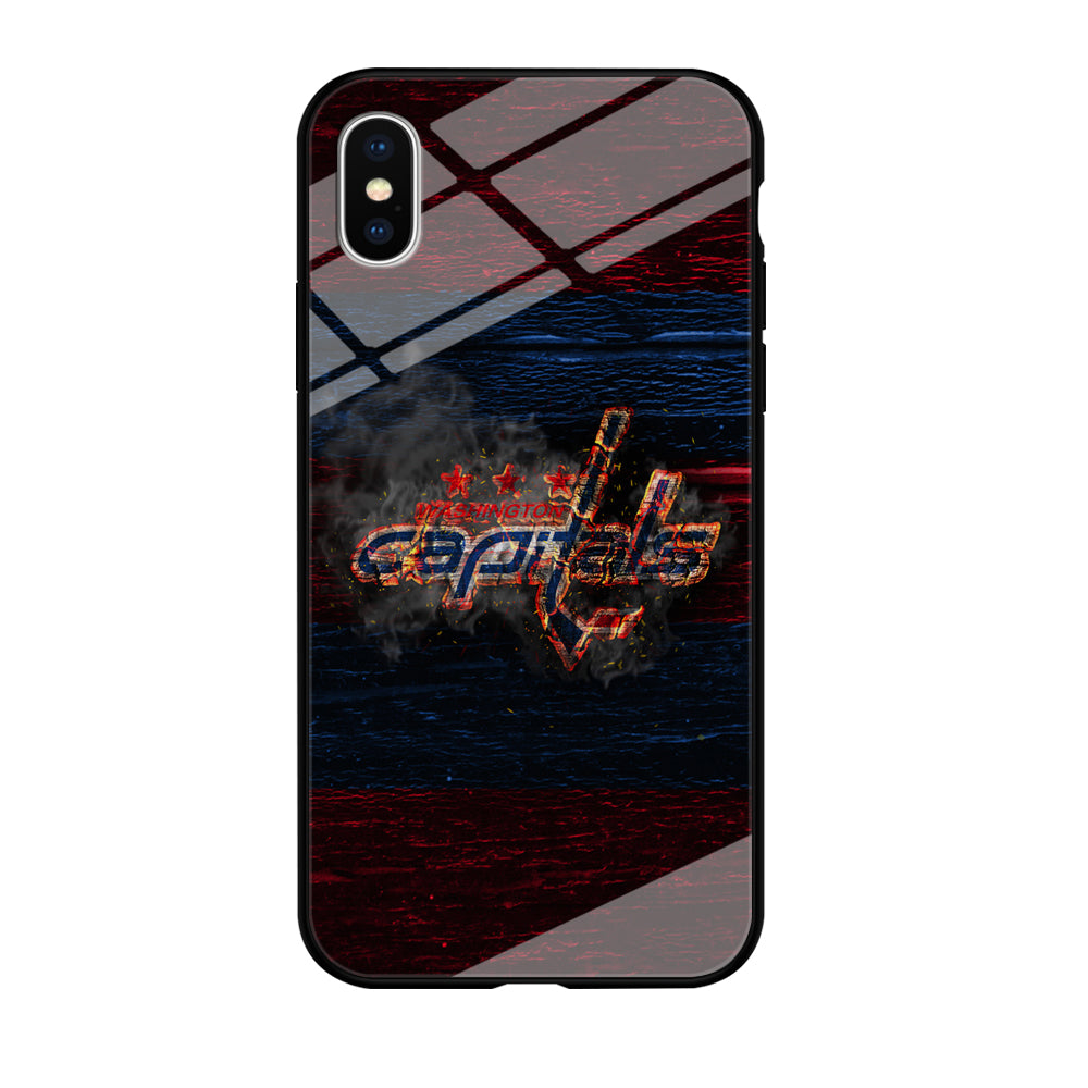 Hockey Washington Capitals NHL 001 iPhone Xs Case-Phone Case-Tempered Glass Case-Altracase