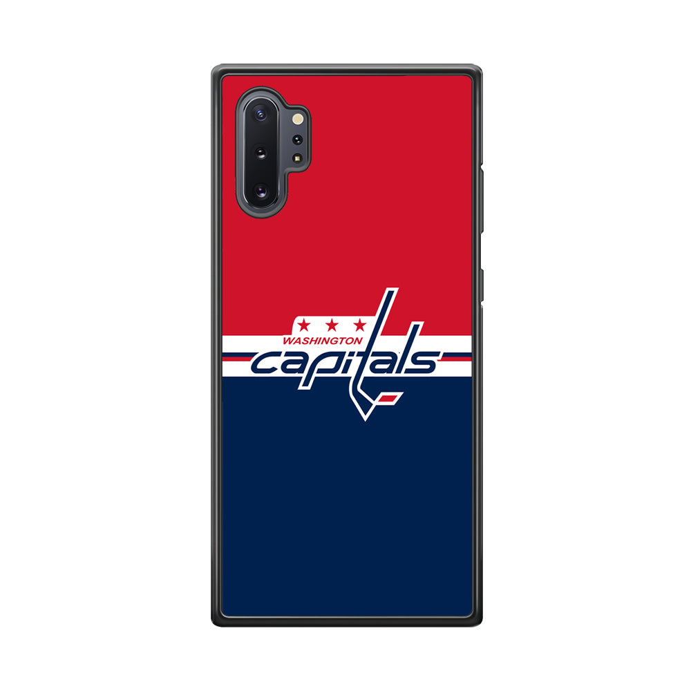 Hockey Washington Capitals NHL 002 Samsung Galaxy Note 10 Plus Case-Phone Case-Rubber Black (2D Case)-Altracase