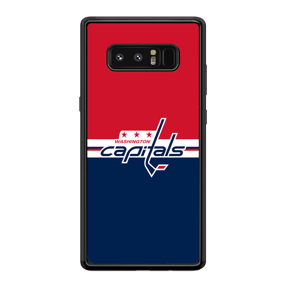 Hockey Washington Capitals NHL 002 Samsung Galaxy Note 8 Case-Phone Case-Rubber Black (2D Case)-Altracase