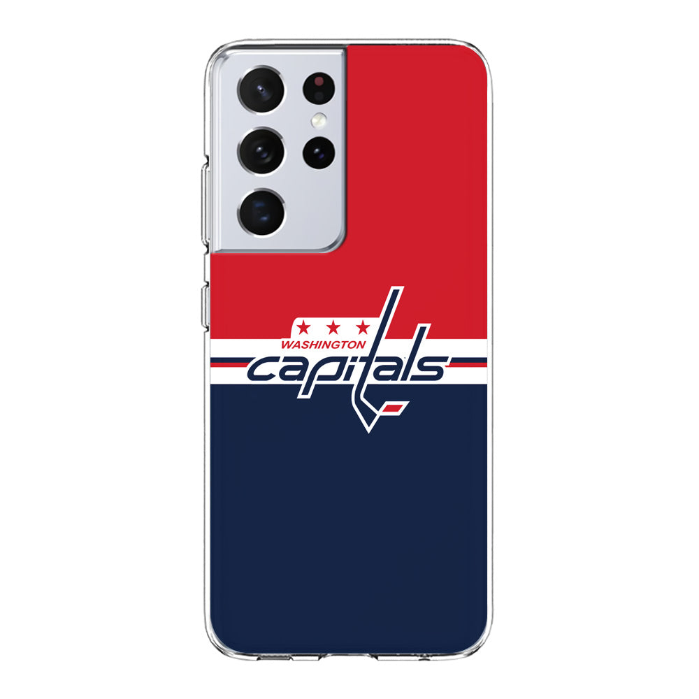 Hockey Washington Capitals NHL 002 Samsung Galaxy S23 Ultra Case-Phone Case-Clear Soft Case-Altracase