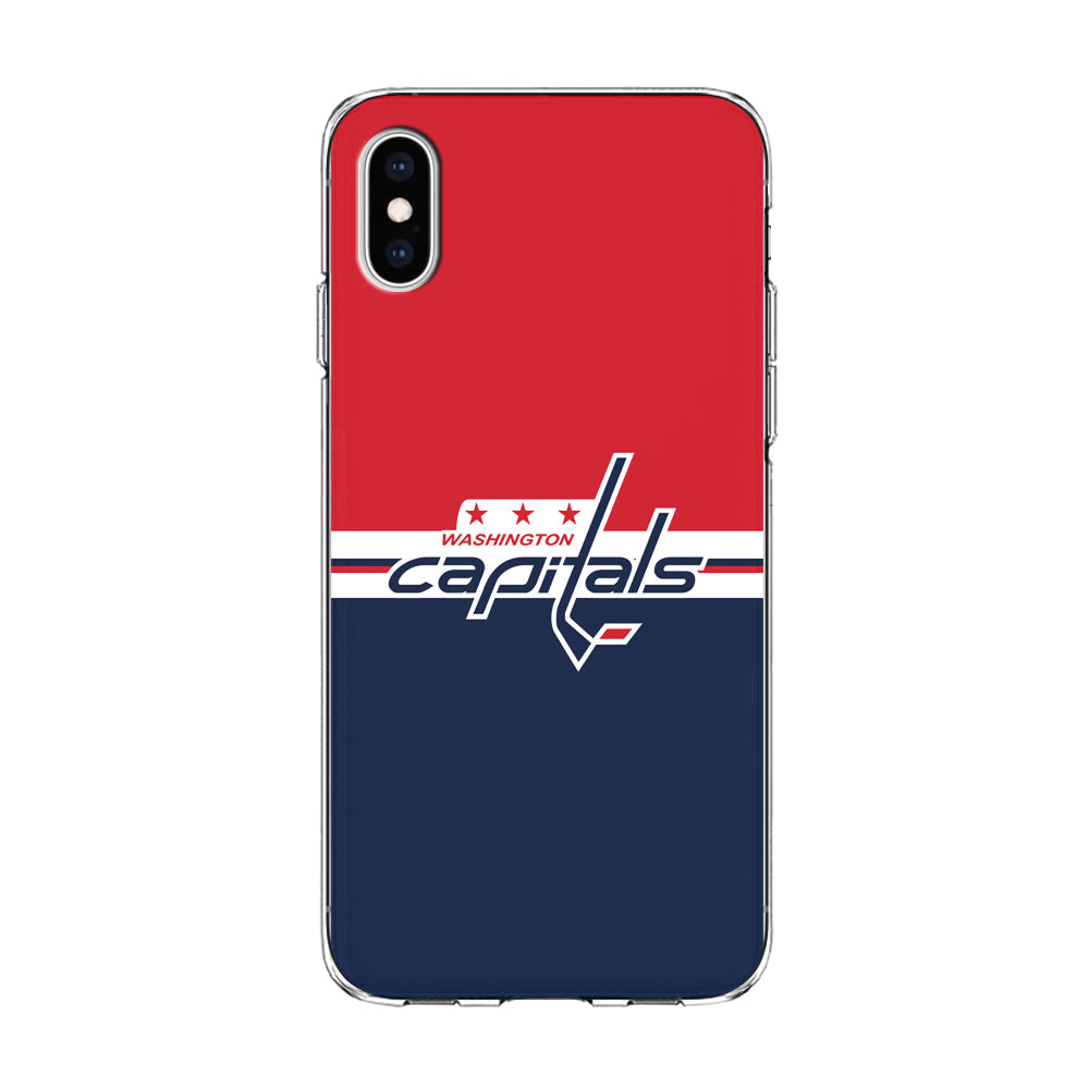 Hockey Washington Capitals NHL 002 iPhone Xs Case-Phone Case-Clear Soft Case-Altracase