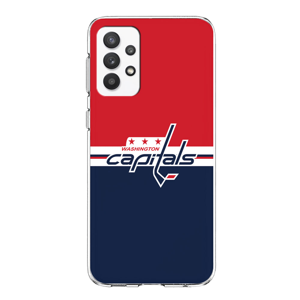 Hockey Washington Capitals NHL 002 Samsung Galaxy A32 Case-Phone Case-Clear Soft Case-Altracase