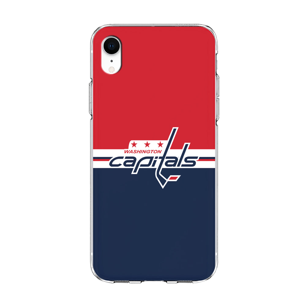 Hockey Washington Capitals NHL 002 iPhone XR Case-Phone Case-Clear Soft Case-Altracase