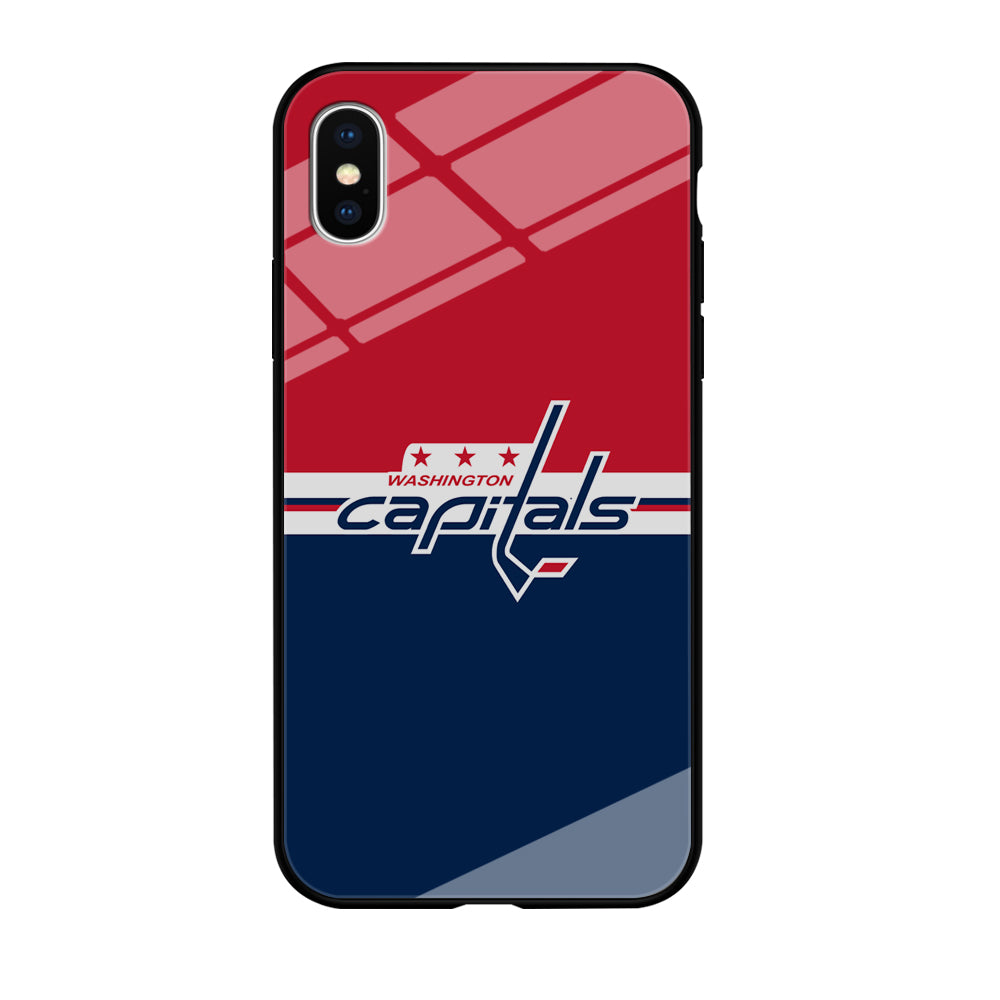 Hockey Washington Capitals NHL 002 iPhone Xs Case-Phone Case-Tempered Glass Case-Altracase