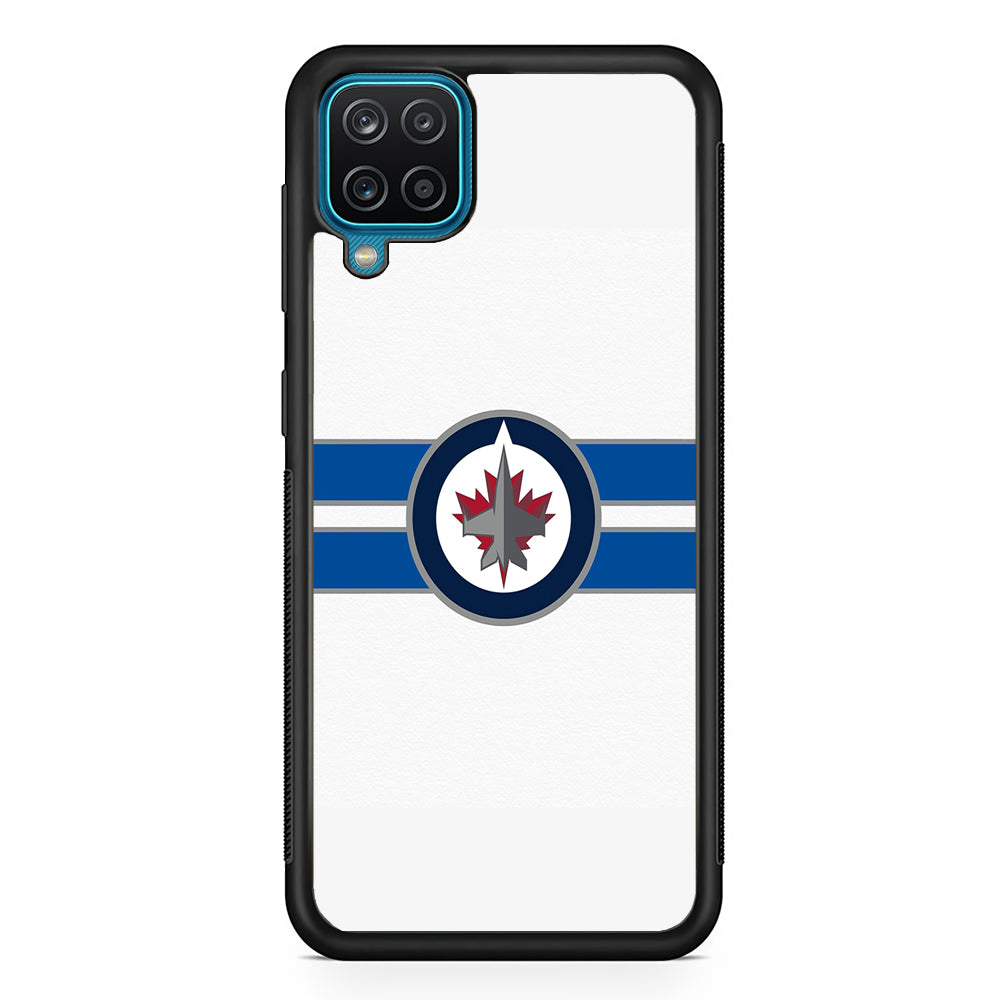 Hockey Winnipeg Jets NHL 001 Samsung Galaxy A12 Case-Phone Case-Rubber Black (2D Case)-Altracase