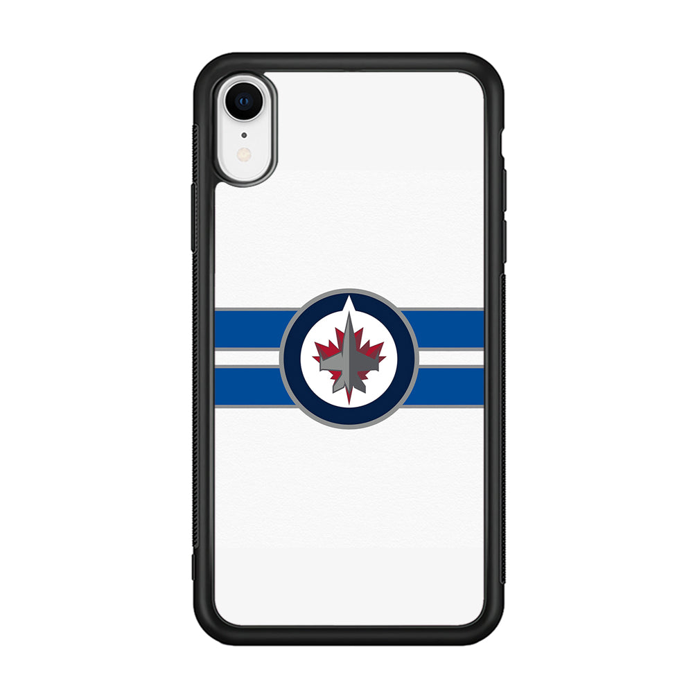 Hockey Winnipeg Jets NHL 001 iPhone XR Case-Phone Case-Rubber Black (2D Case)-Altracase