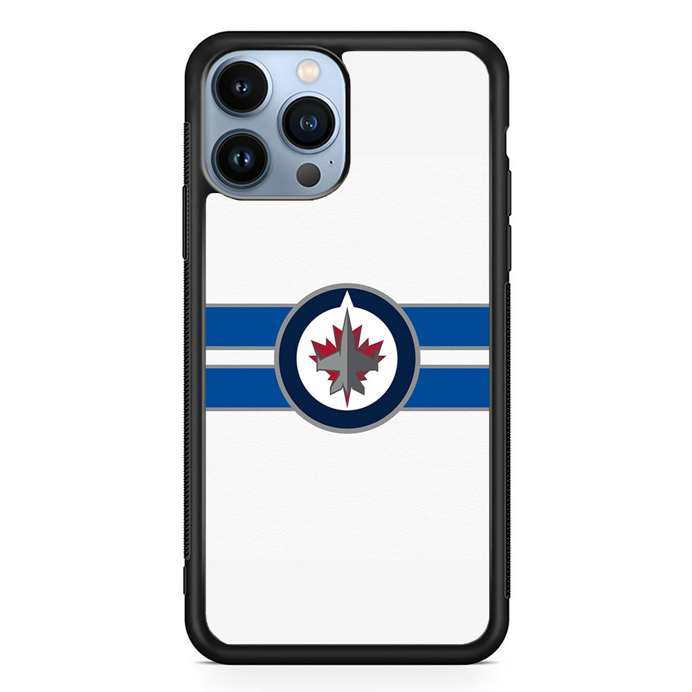 Hockey Winnipeg Jets NHL 001 iPhone 15 Pro Max Case-Phone Case-Rubber Black (2D Case)-Altracase