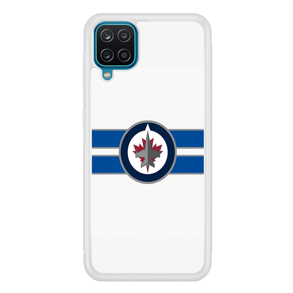Hockey Winnipeg Jets NHL 001 Samsung Galaxy A12 Case-Phone Case-Rubber White (2D Case)-Altracase