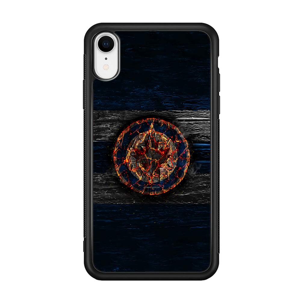 Hockey Winnipeg Jets NHL 002 iPhone XR Case-Phone Case-Rubber Black (2D Case)-Altracase