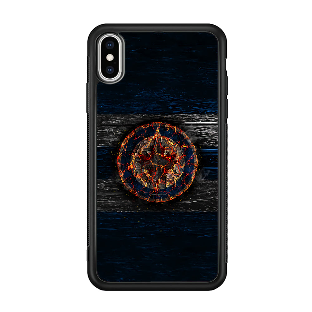 Hockey Winnipeg Jets NHL 002 iPhone Xs Case-Phone Case-Rubber Black (2D Case)-Altracase
