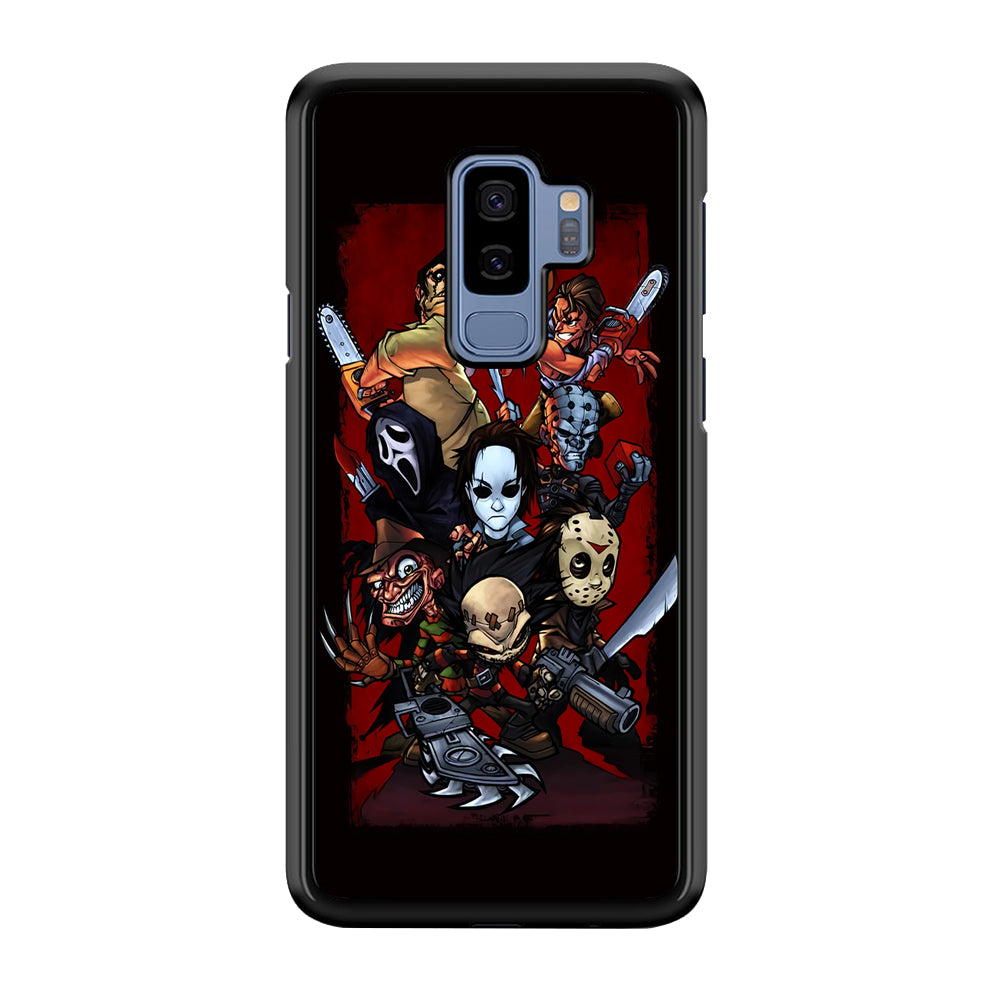 Horror Character Cartoon Samsung Galaxy S9 Plus Case-Phone Case-Rubber Black (2D Case)-Altracase