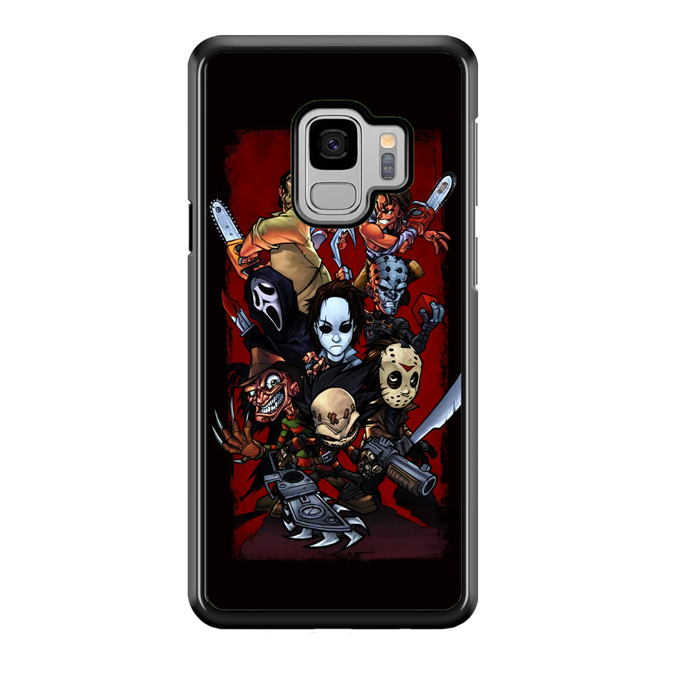Horror Character Cartoon Samsung Galaxy S9 Case-Phone Case-Rubber Black (2D Case)-Altracase