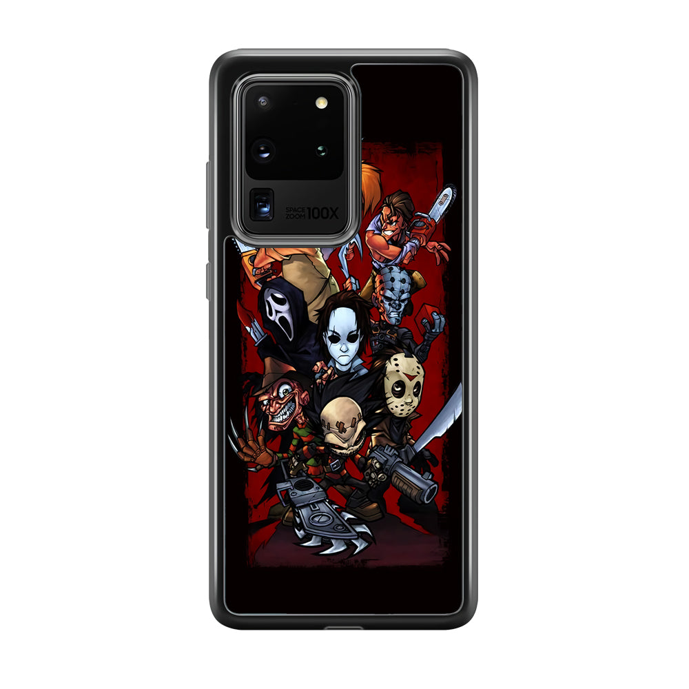 Horror Character Cartoon Samsung Galaxy S20 Ultra Case-Phone Case-Rubber Black (2D Case)-Altracase
