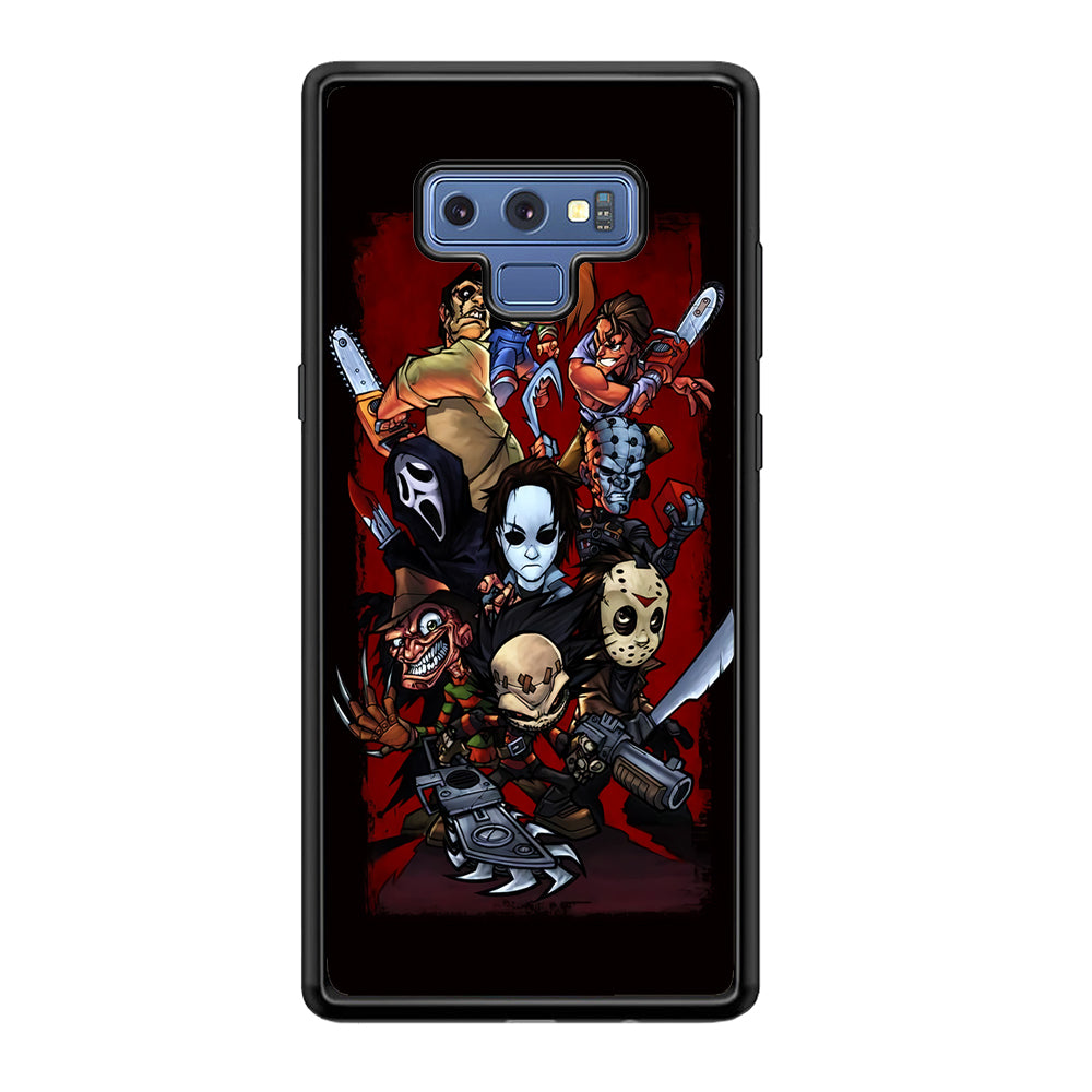 Horror Character Cartoon Samsung Galaxy Note 9 Case-Phone Case-Rubber Black (2D Case)-Altracase