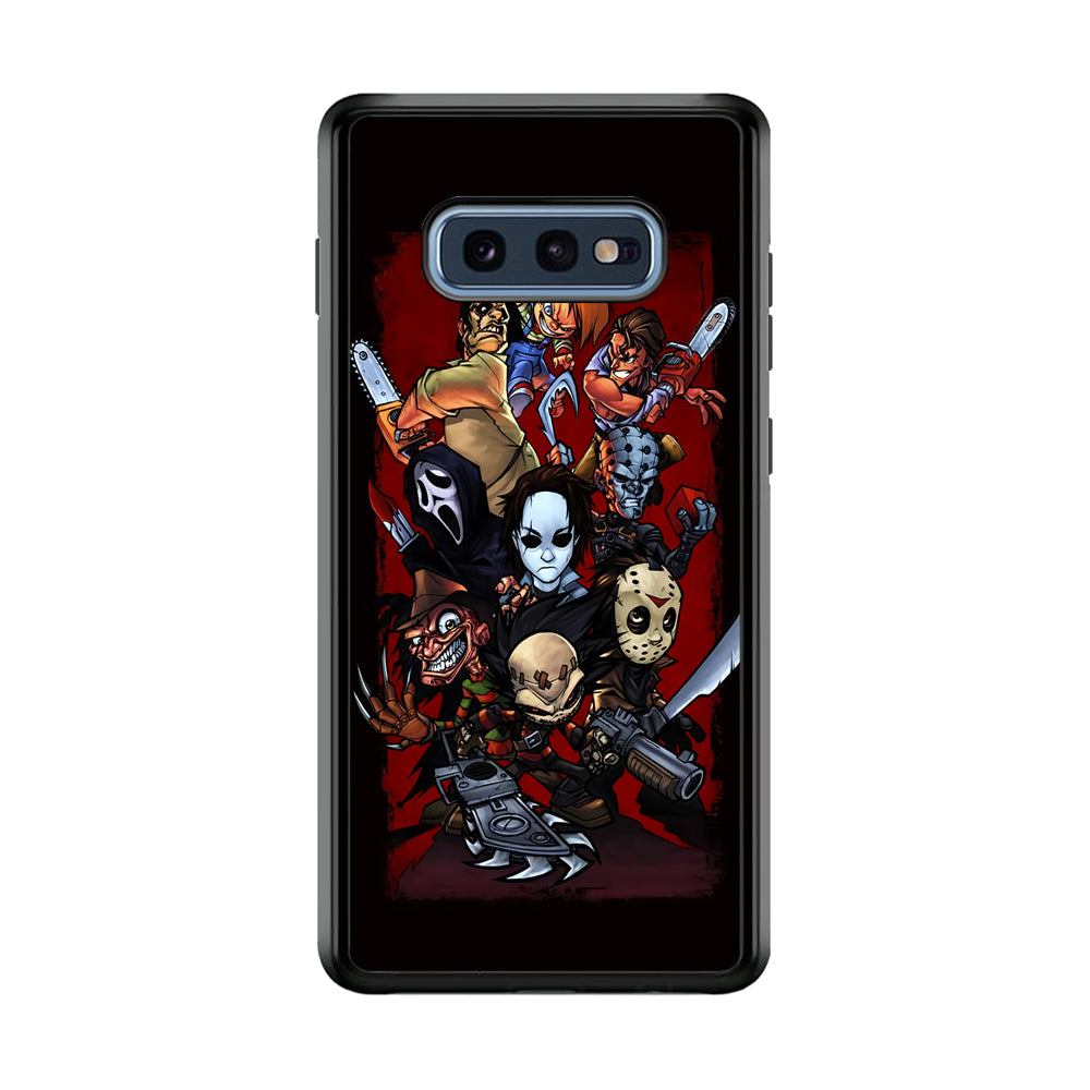 Horror Character Cartoon Samsung Galaxy S10E Case-Phone Case-Rubber Black (2D Case)-Altracase