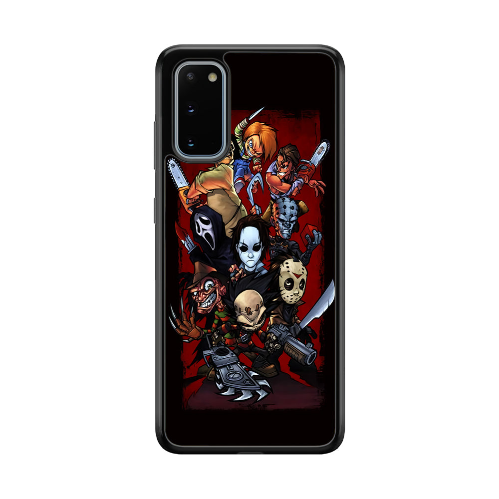 Horror Character Cartoon Samsung Galaxy S20 Case-Phone Case-Rubber Black (2D Case)-Altracase