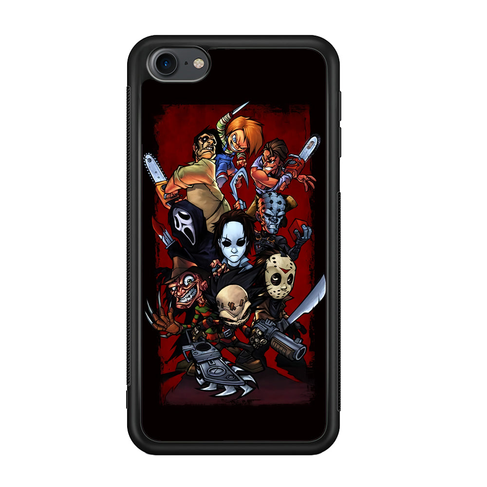 Horror Character Cartoon iPod Touch 6 Case-Phone Case-Rubber White (2D Case)-Altracase