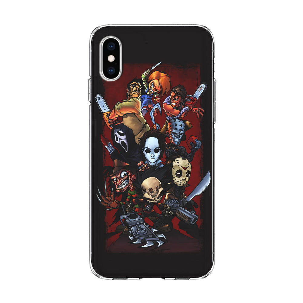 Horror Character Cartoon iPhone Xs Case-Phone Case-Clear Soft Case-Altracase