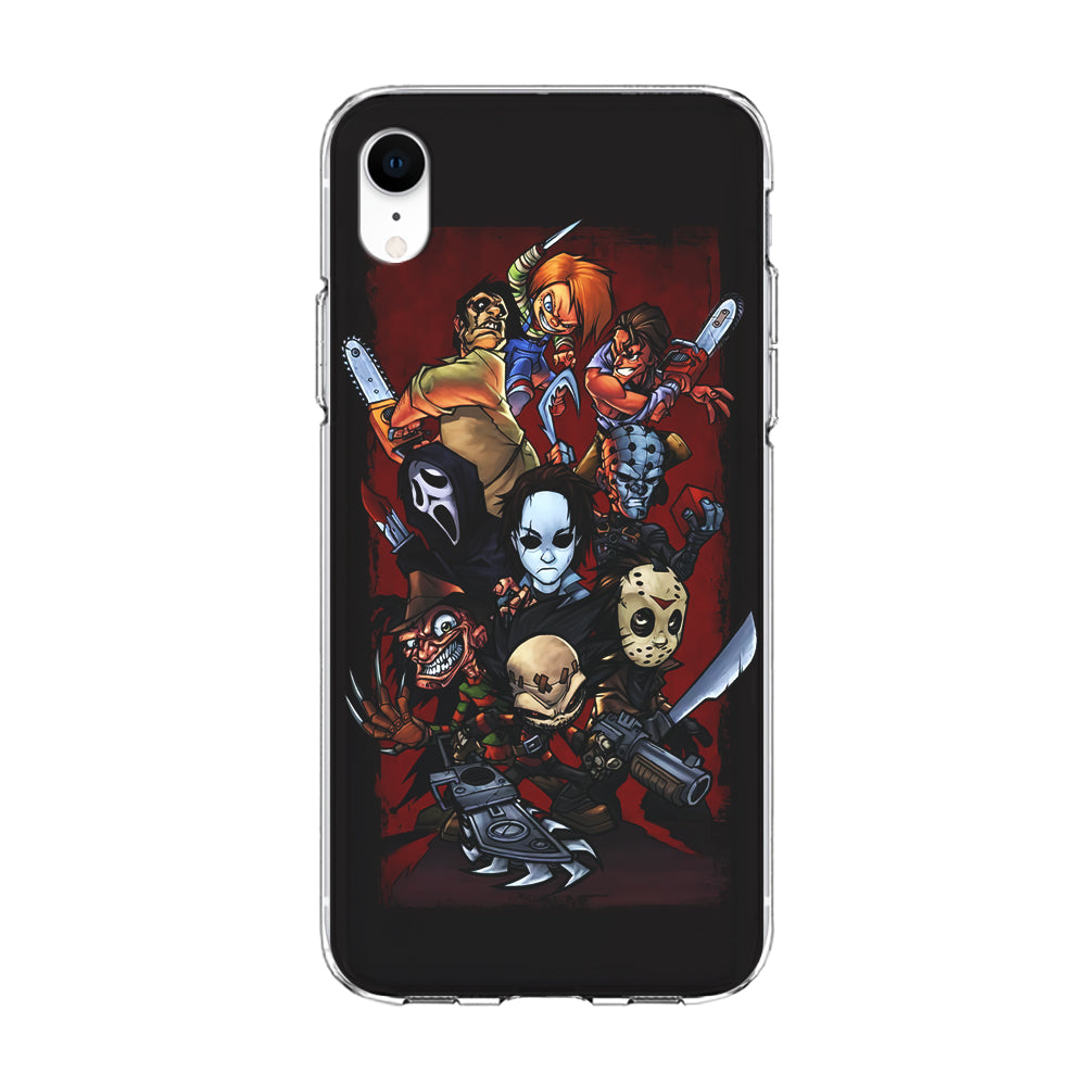 Horror Character Cartoon iPhone XR Case-Phone Case-Clear Soft Case-Altracase
